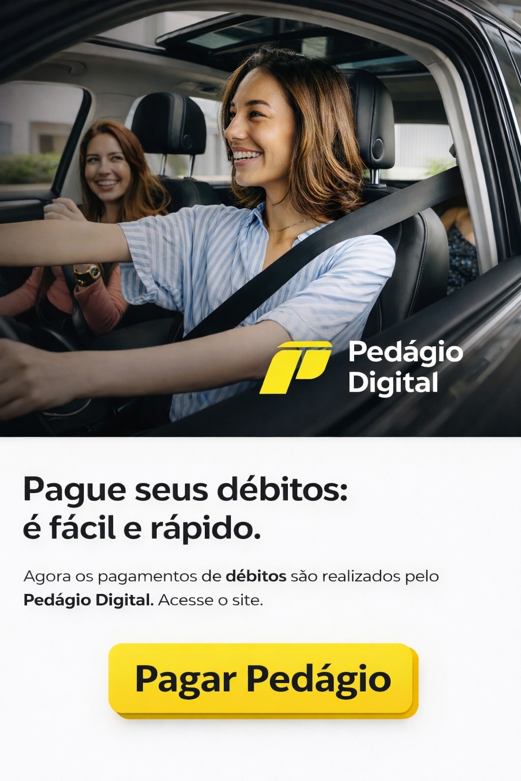Pessoa motorista usando o Serviços Executivos pelo celular no carro