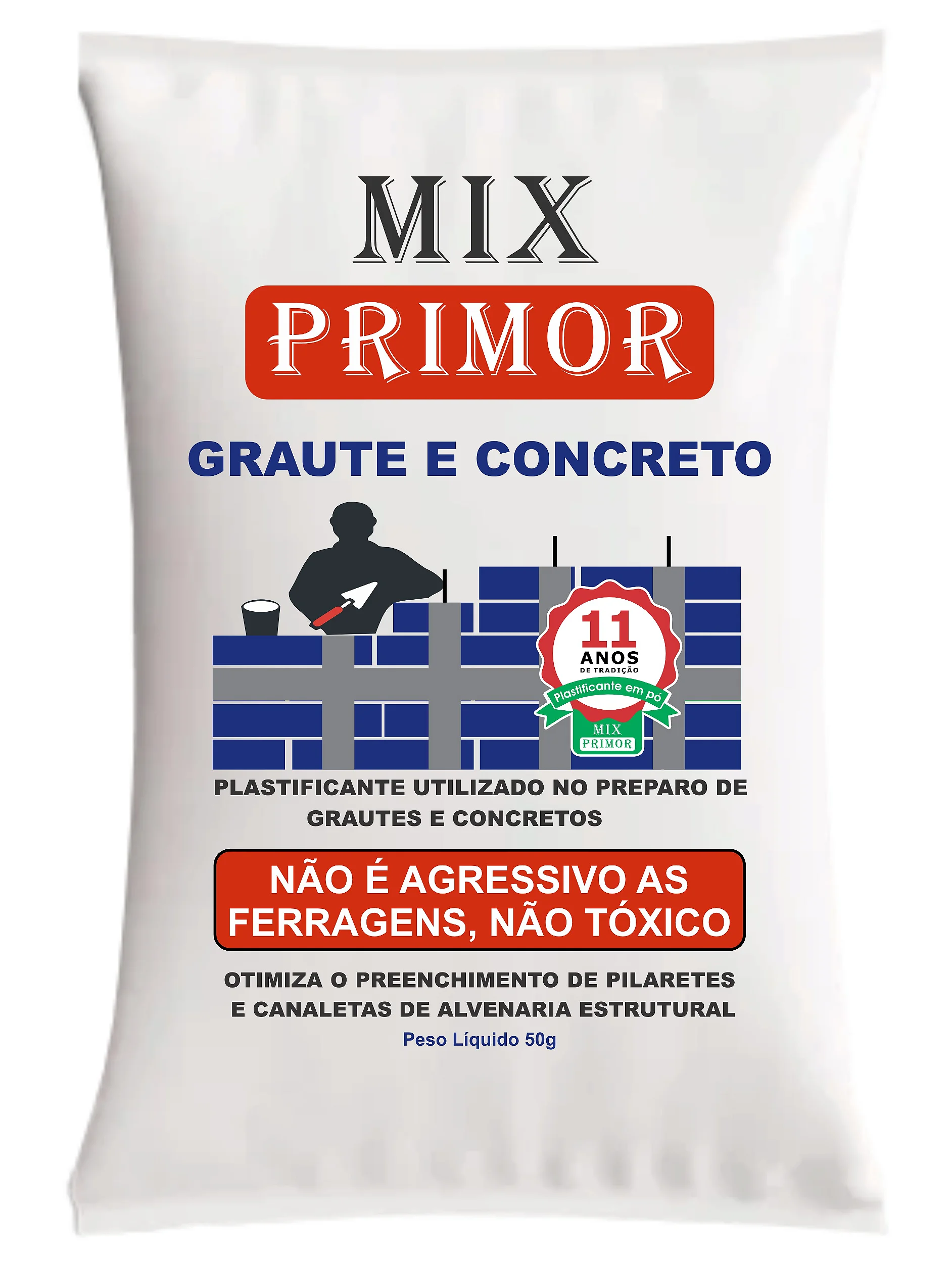 50 sc Mix Primor Graute E Concreto Com Fluidez
