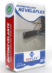 Argamassa Autonivelante Nivelaflex - Saco 20Kg Cinza