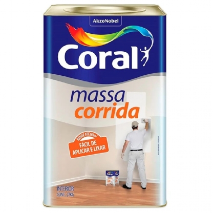 Massa Corrida PVA 25kg Coral - 5313621