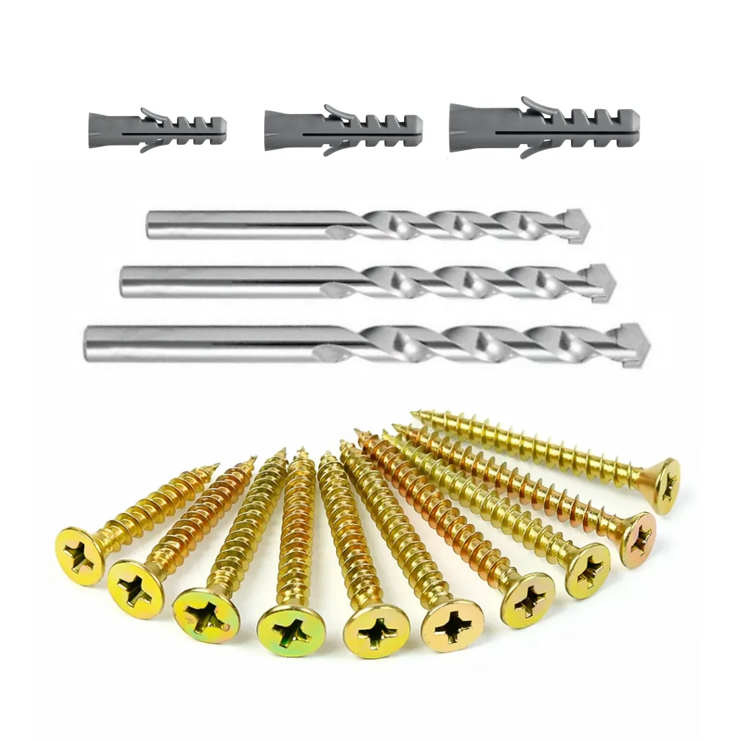 Kit Parafuso Madeira + Buchas + Brocas - com 1.153 peças