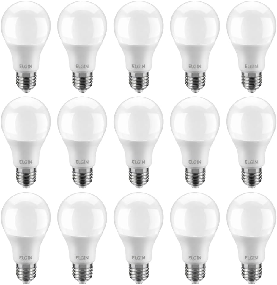 Kit Lampada led 15W 6500k Branco Frio Bivolt - Elgin - 10 Unidades