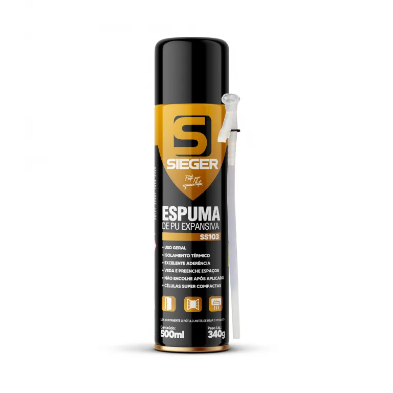 Espuma de PU Expansiva Sieger SS103 500ml 340g
