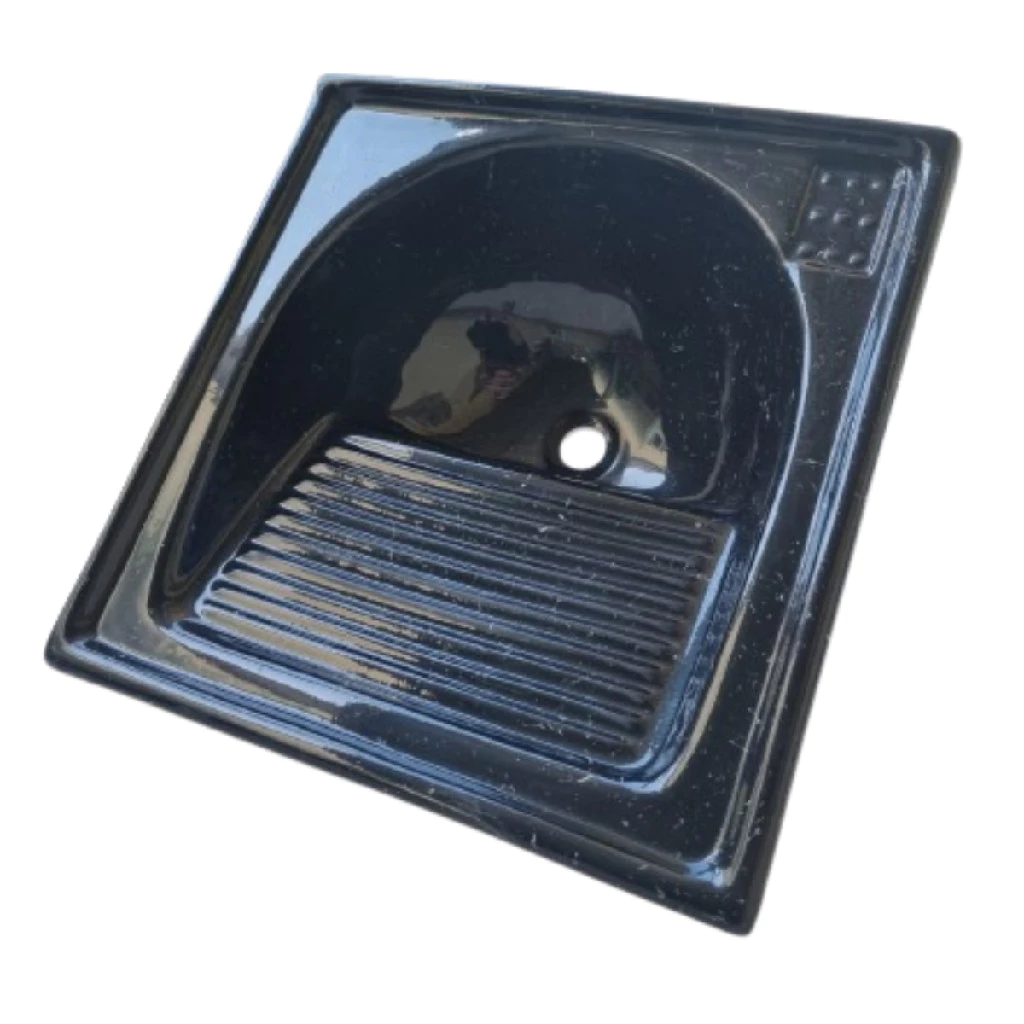 Tanque Tanquinho Redondo p/ Lavanderia 60x60 Pia Mármore Sintético Marmofibra